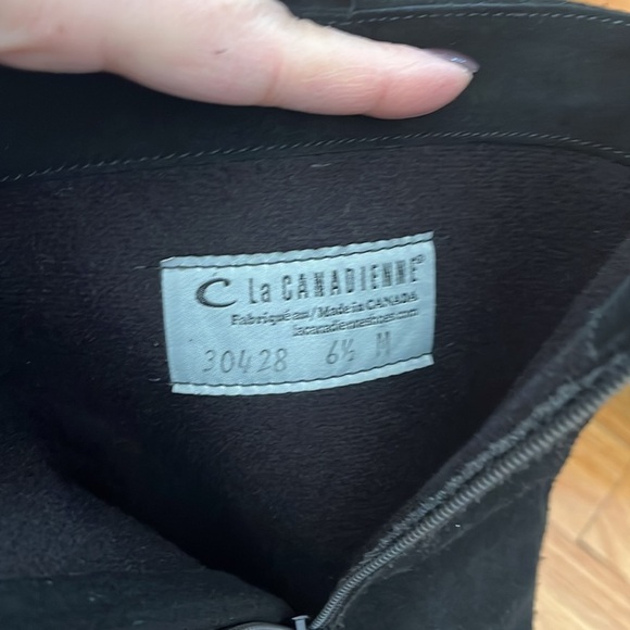 LA CANADIENNE STEFANIE knee high suede riding boot 6.5 - Picture 5 of 6